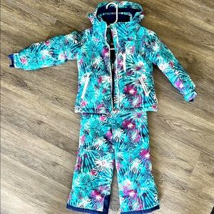 Girl Size 4 multi-color Snowsuit